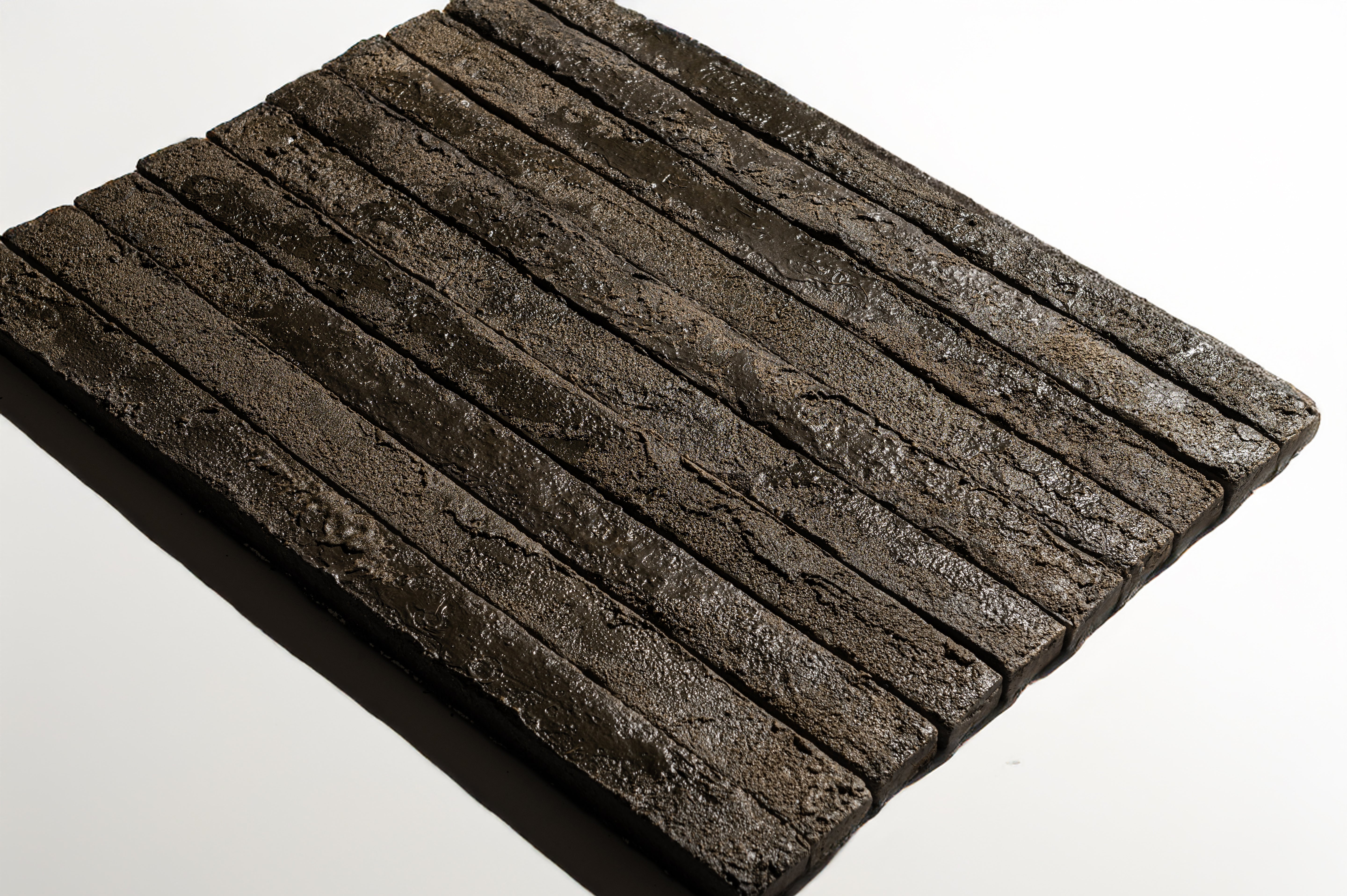Фасадна плитка Rockface™ Рокфейс 545 зелено-графітова, 535х40х20 мм