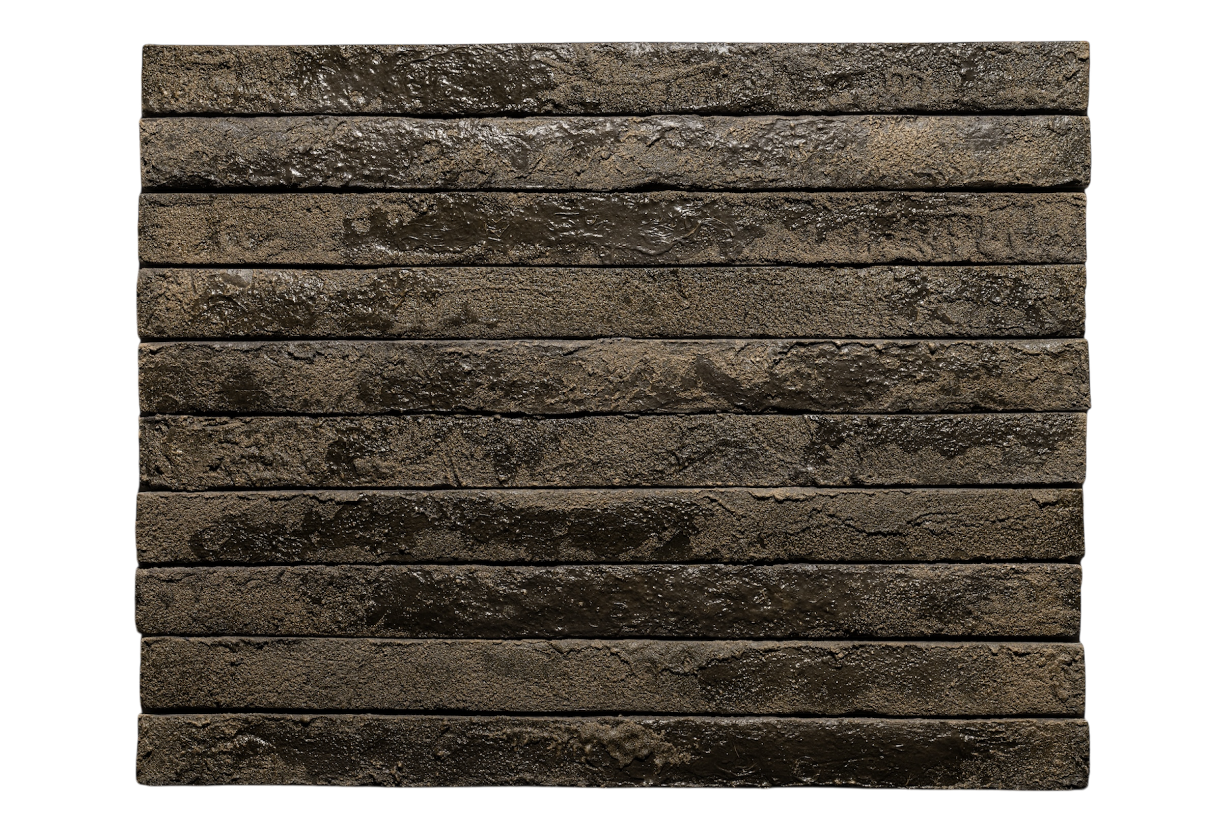 Фасадна плитка Rockface™ Рокфейс 545 зелено-графітова, 535х40х20 мм