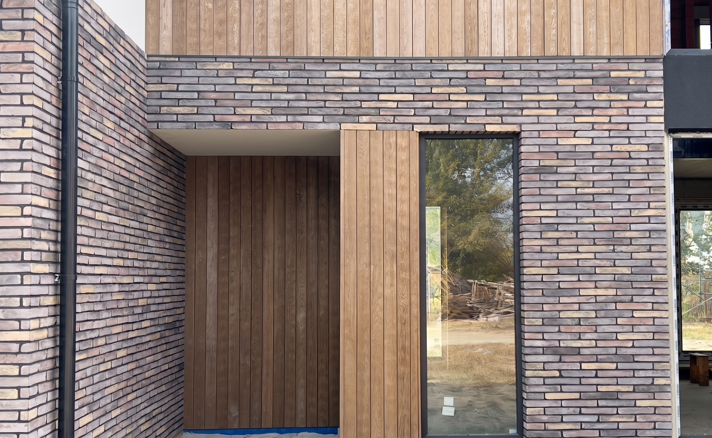 Фасадна плитка LoftBrick Лонгфорд 40 сіро-бежевий, 295х50х18 мм