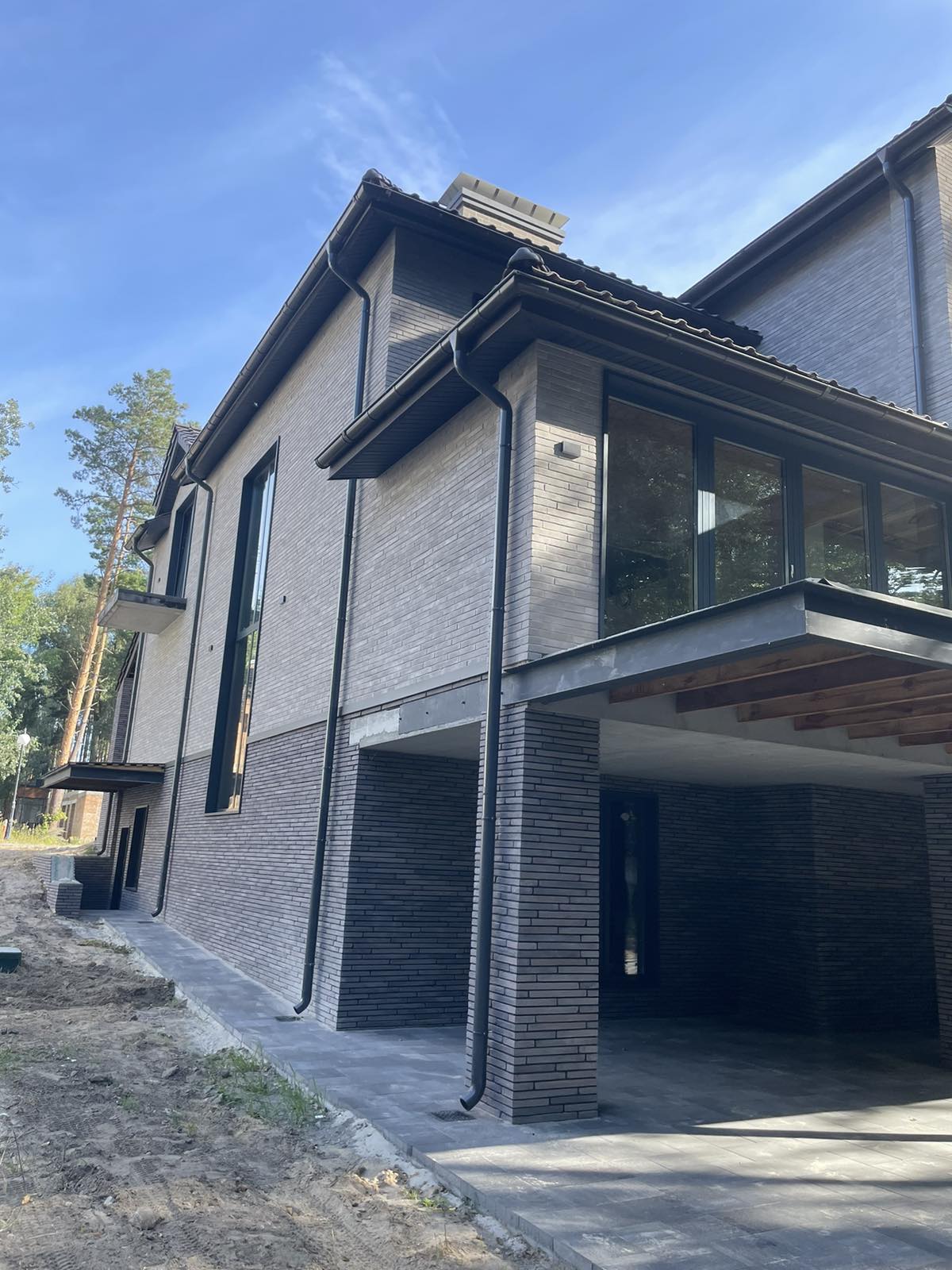 Фасадна плитка LoftBrick Гренада 40 графітово-коричневий з патиною, 500х38х18 мм