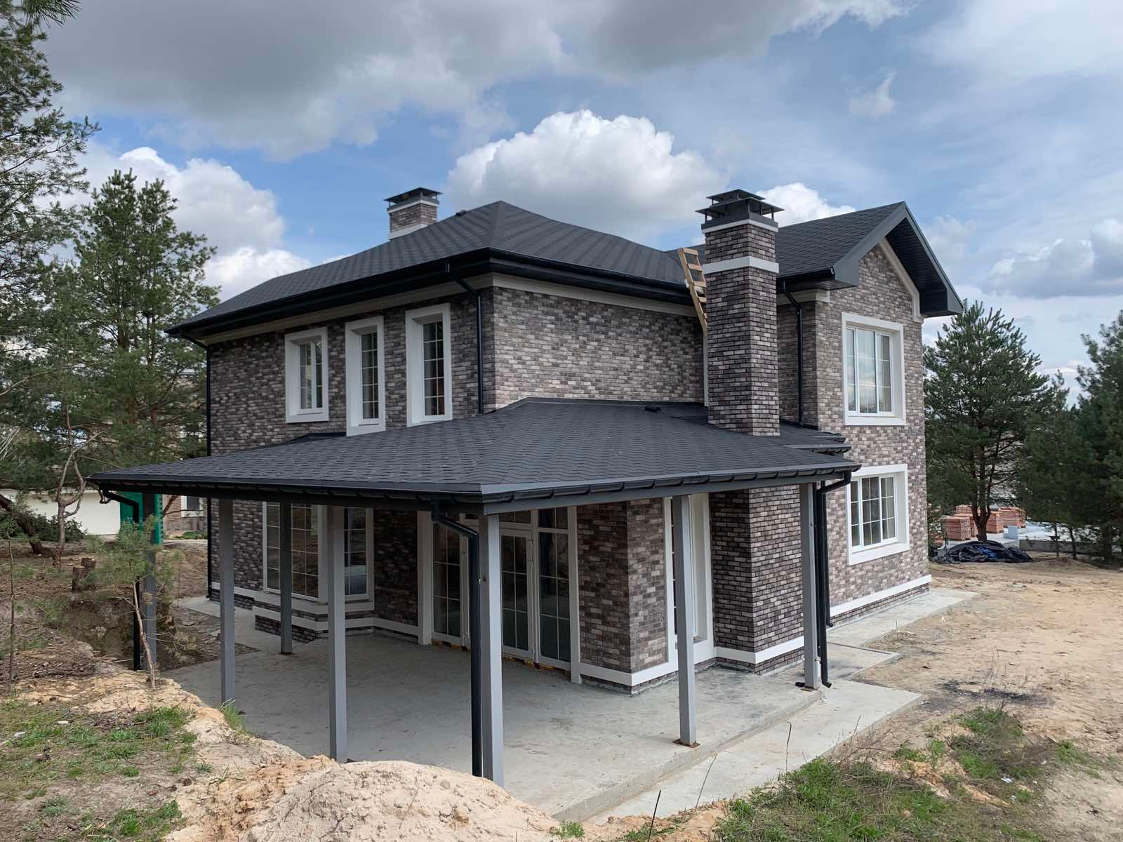 Фасадна плитка LoftBrick™ Верона, графітово-сірий, 210х65х15 мм
