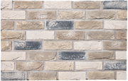 Фасадна плитка LoftBrick™ Квебек кремово-піщаний з графітом , 210х65х15 мм